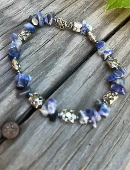 Sodalite Bracelet 7 1/2 - 8 inch