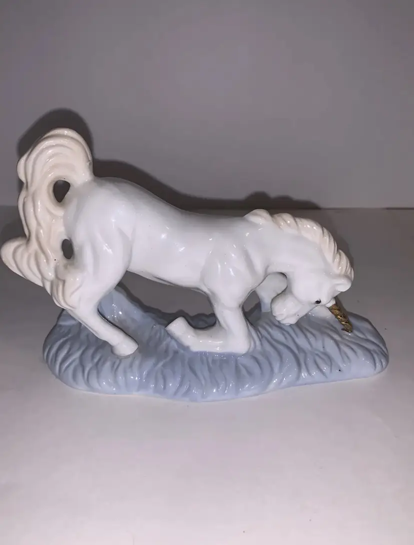 Vintage MIC Ceramic Mystic Unicorn Figurine 