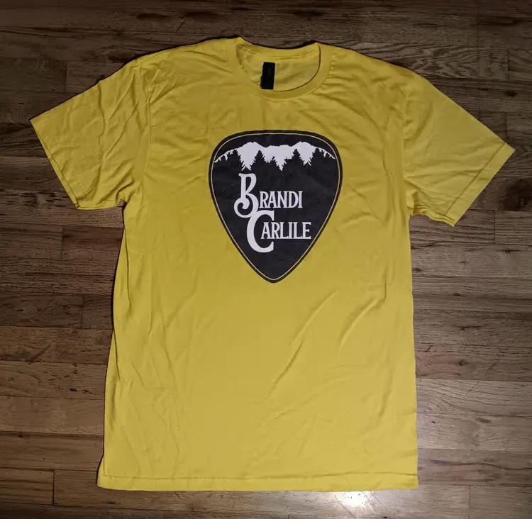 Brandi Carlile Guitar Pick t-shirt NEW nwot concert country western folk blues