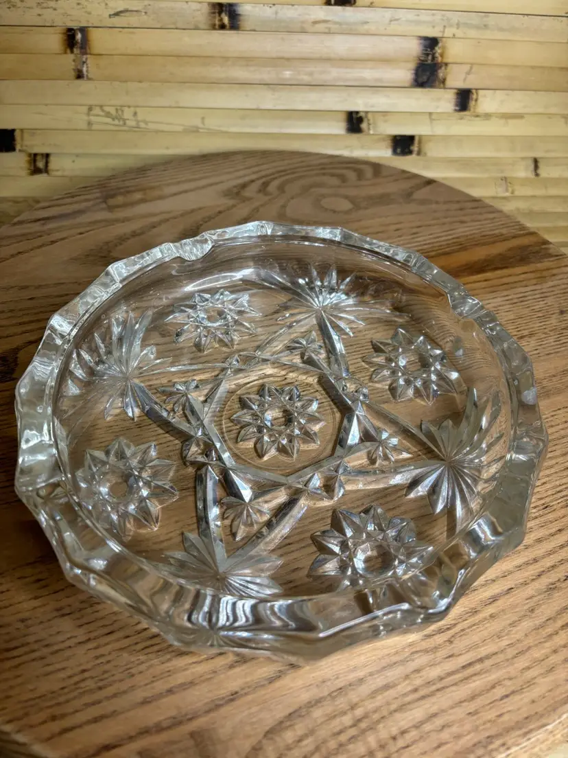 Anchor Hocking Ashtray Early  American Prescott  Star Of David Large