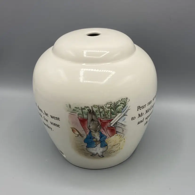 Wedgwood Peter Rabbit Lamp Base Beatrix Potter Nursery Decor Ceramic - BASE ONLY