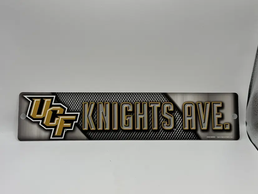 NCAA College Street Sign - UCF Knights  Ave. - 3.75" x 16" - Licensed - NEW