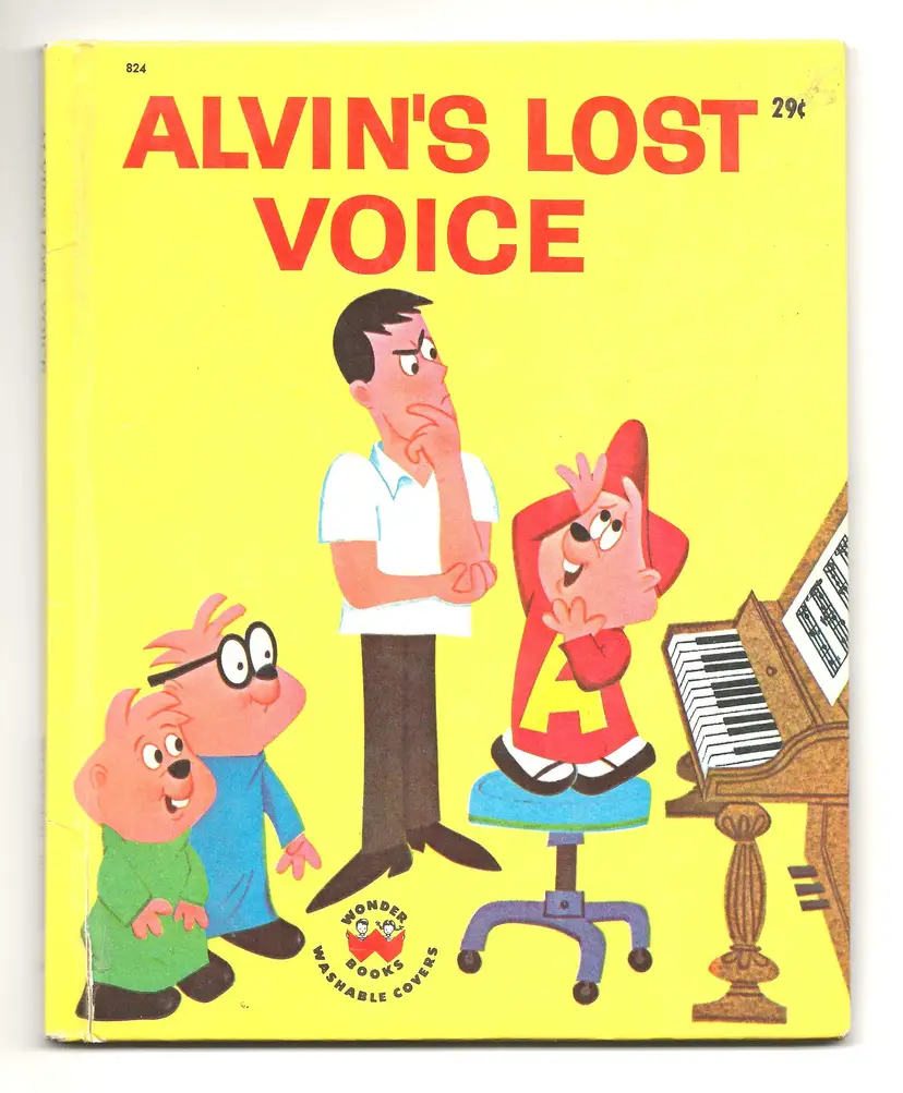 1963 Alvin's Lost Voice by Bob Kurtz Wonder Books
