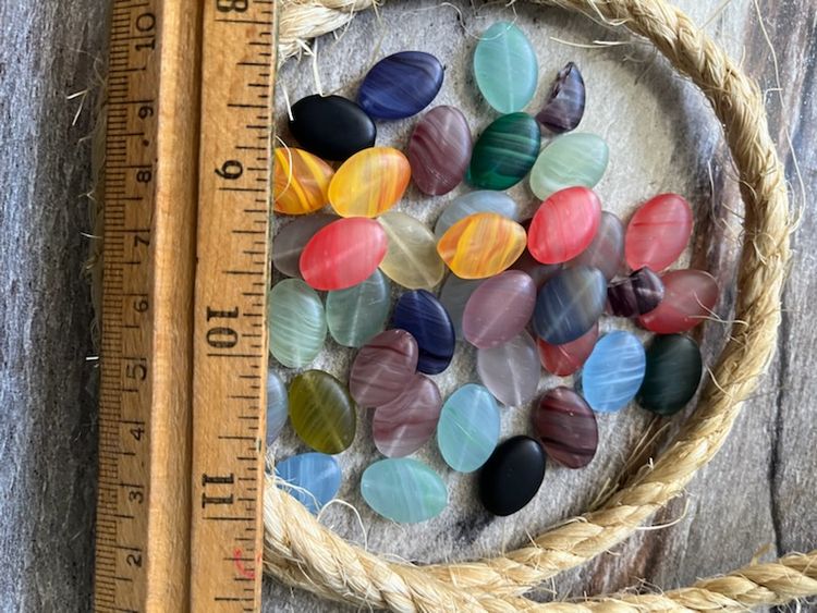 Dyed Oval Shape Agate Beads                                                               #2