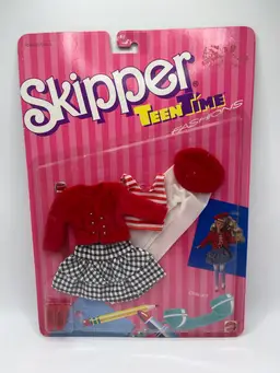 Vintage 1988 Barbie SKIPPER TEEN TIME FASHIONS 2629 Class Act Mattel NEW Sealed