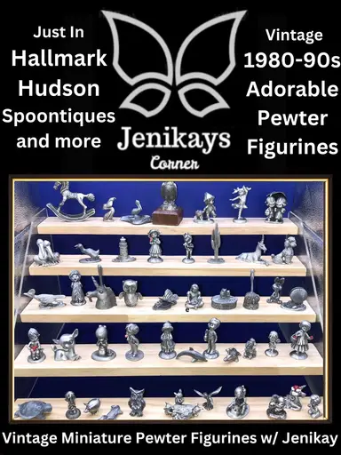 Vintage Pewter Figurines $8 Starts Buyers Choice