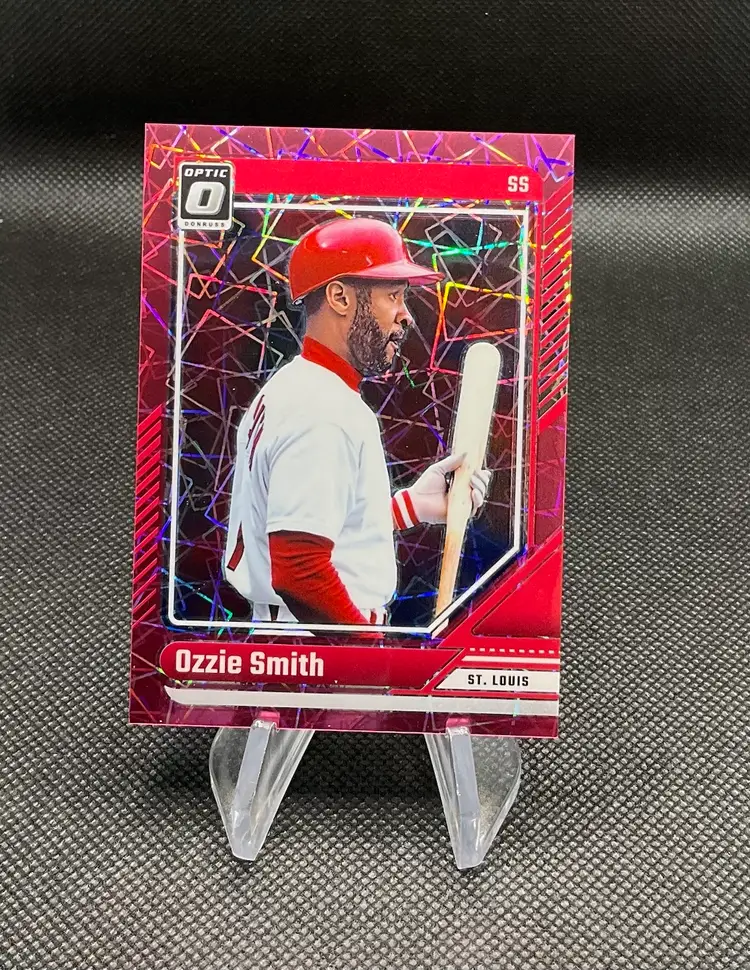 OZZIE SMITH 2024 Donruss Optic Baseball Pink Laser Prizm #/79- St. Louis Cardinals
