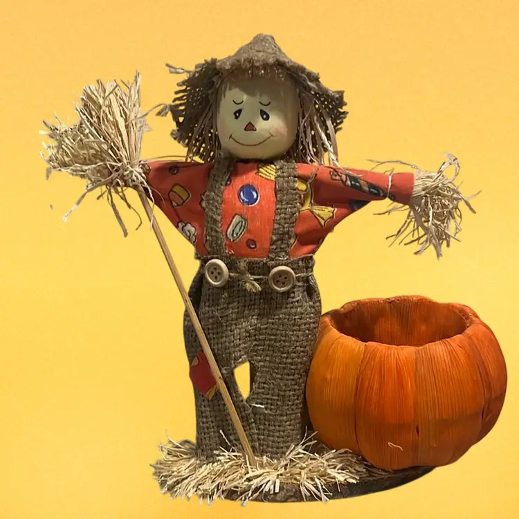 Vintage scarecrow centerpiece