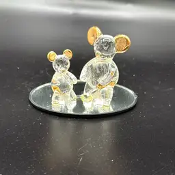 Blown Glass Bears On Mirror
