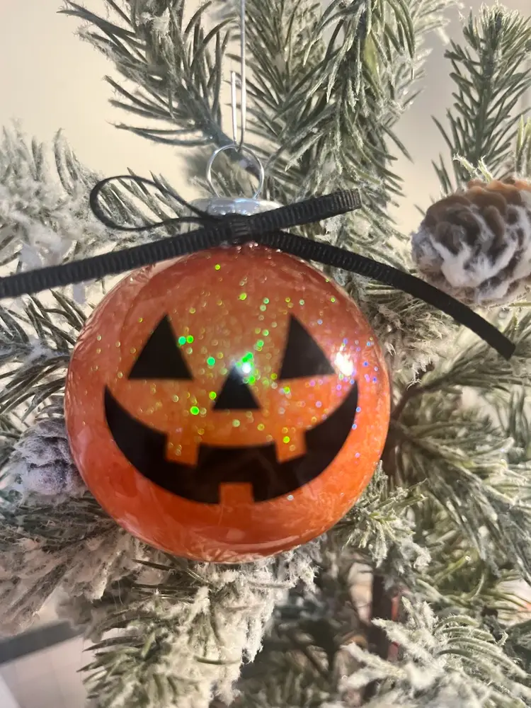 Halloween Glitter Ornaments
