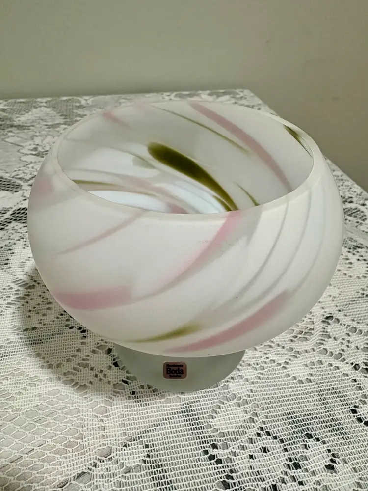 Kosta Boda “Zelda” Series Art Glass Candle Holder Or Bowl