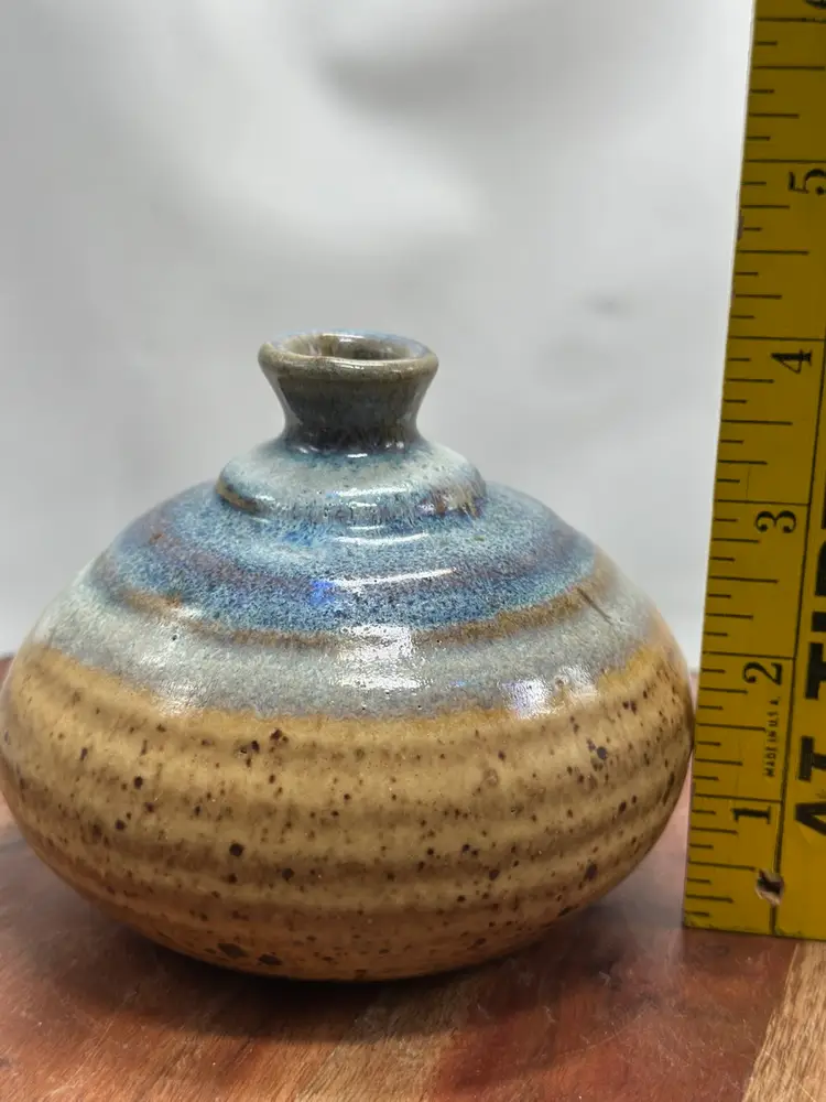 Art Pottery Weed Pot Pottery Vase Stoneware Artisan Signed
