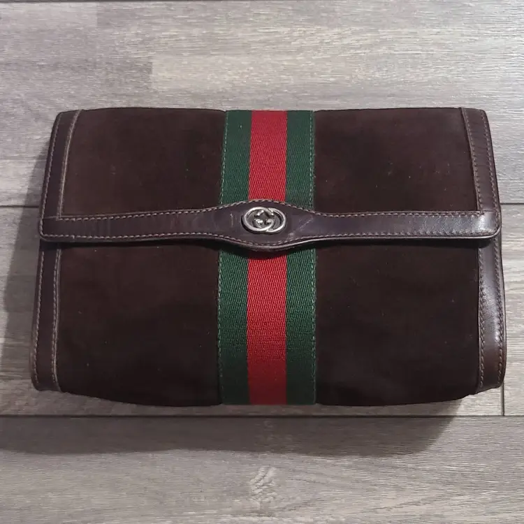 Gucci Suede Sherryline Clutch