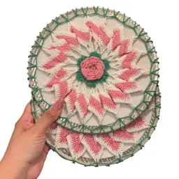 Pink Crochet Burner Pad