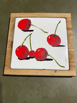 Cherry Hot Plate/Trivet