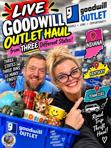 THREE STATE Goodwill Outlet Live Haul With Thrifter Junker Vintage Hunter 