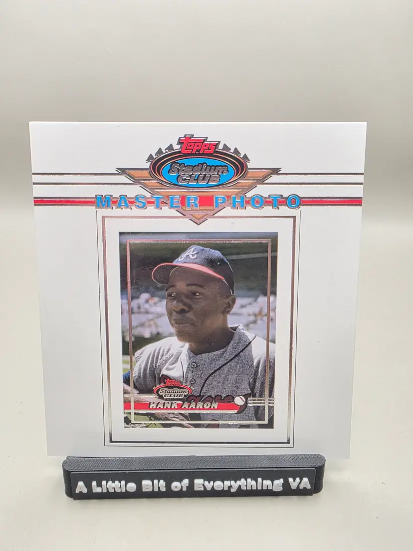 Hank Aaron 2021 Stadium Club - Oversized Base Master Photo Variation Toppers