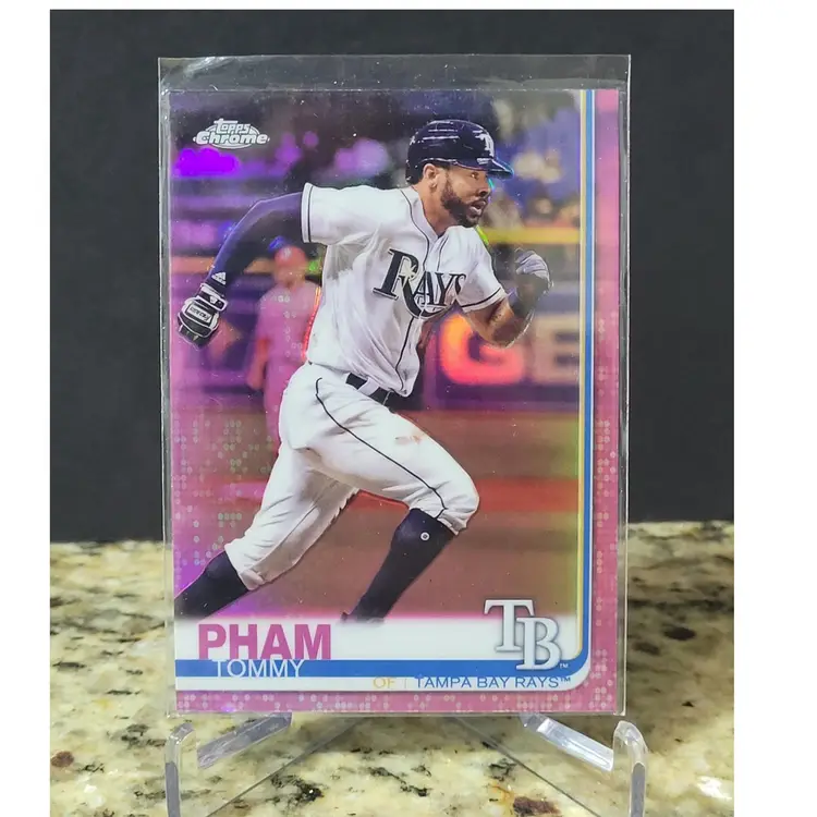 2019 Topps Chrome Pink Refractors #45 Tommy Pham