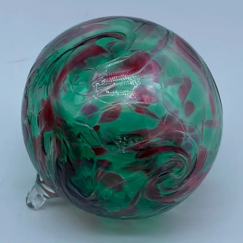 #1219 Handblown glass decorative Orb