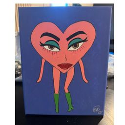 Hearty Hand-painted Cartoon/ Eccentric Art