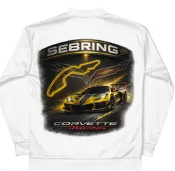 Unisex Corvette Sebring Track Bomber Jacket