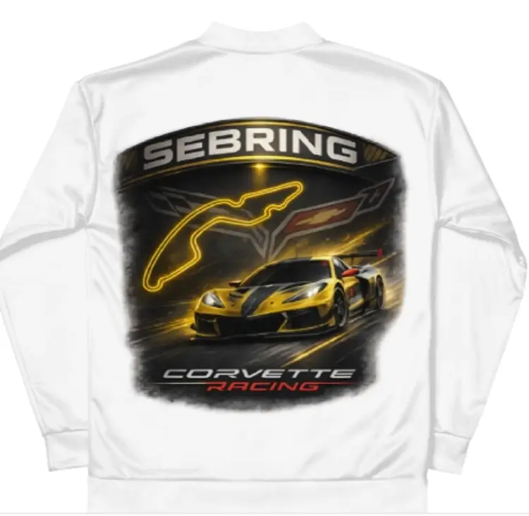Unisex Corvette Sebring Track Bomber Jacket