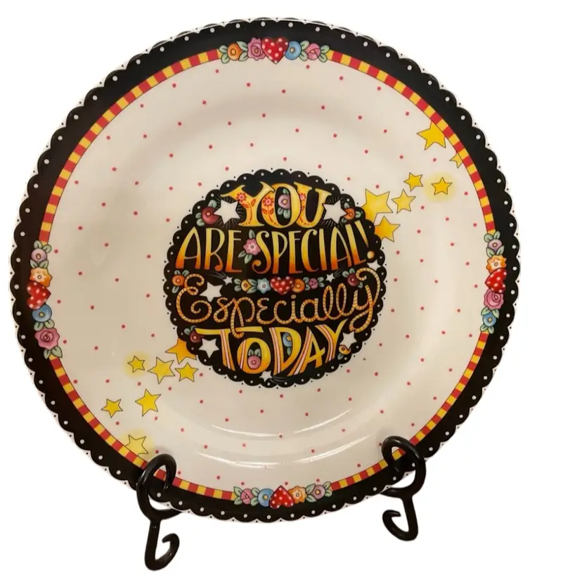 VTG Mary Englebreit 2001 Plate You Are Special Especially Today