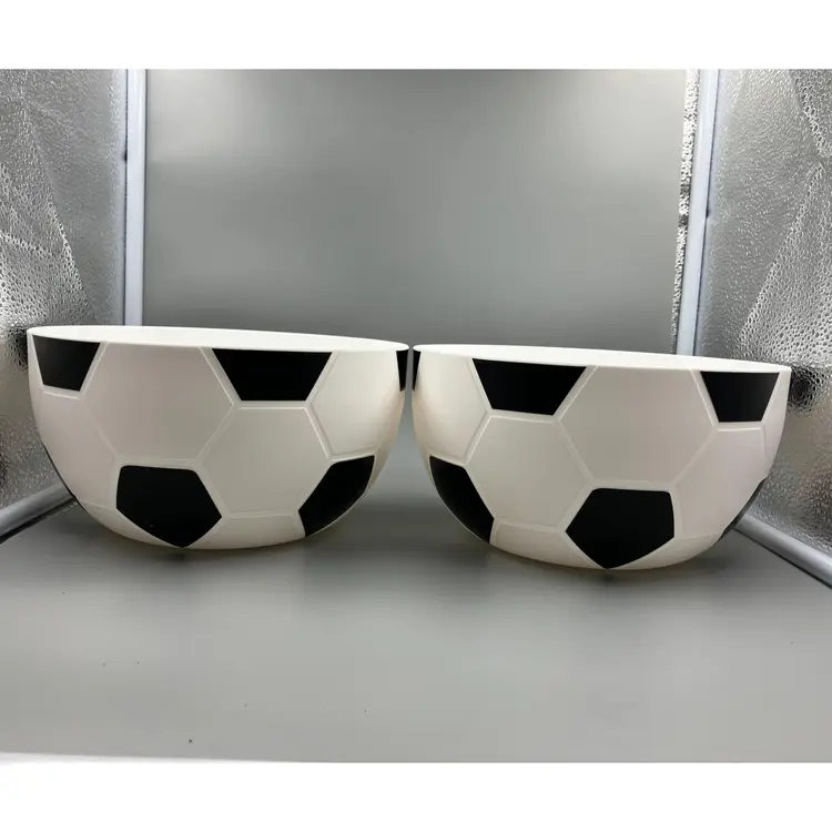 2 Pack Soccer Ball Snack Bowls