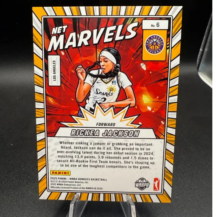 Rickea Jackson Net Marvels #/399 2025 Donruss WNBA Los Angeles Sparks