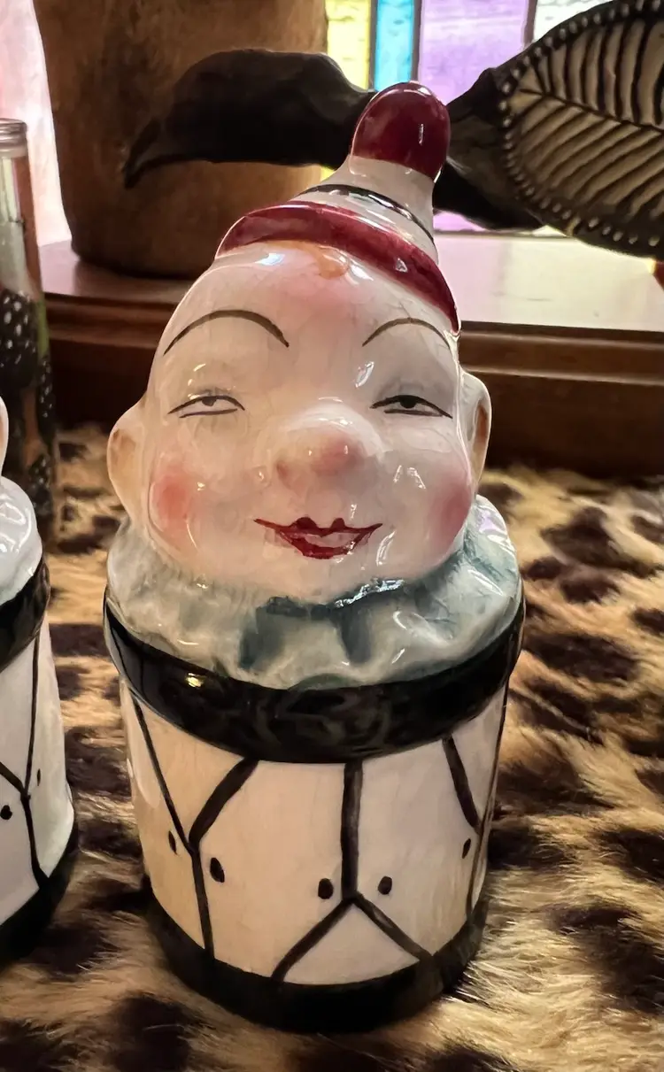 Circus Clown, Salt And Pepper Shakers