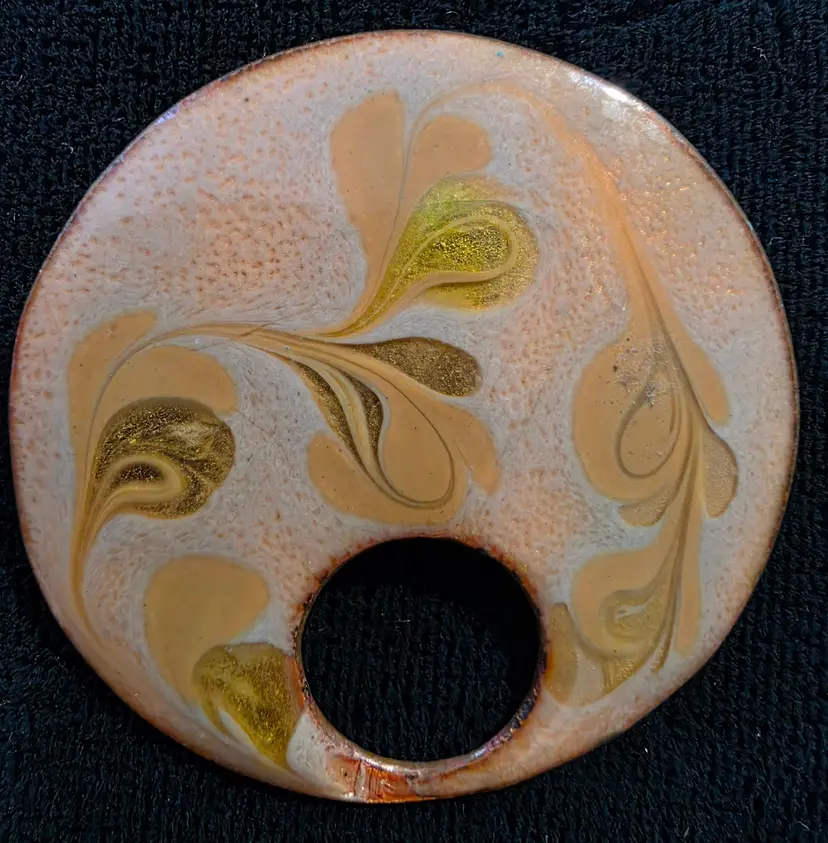 Enamel on Copper Brooch