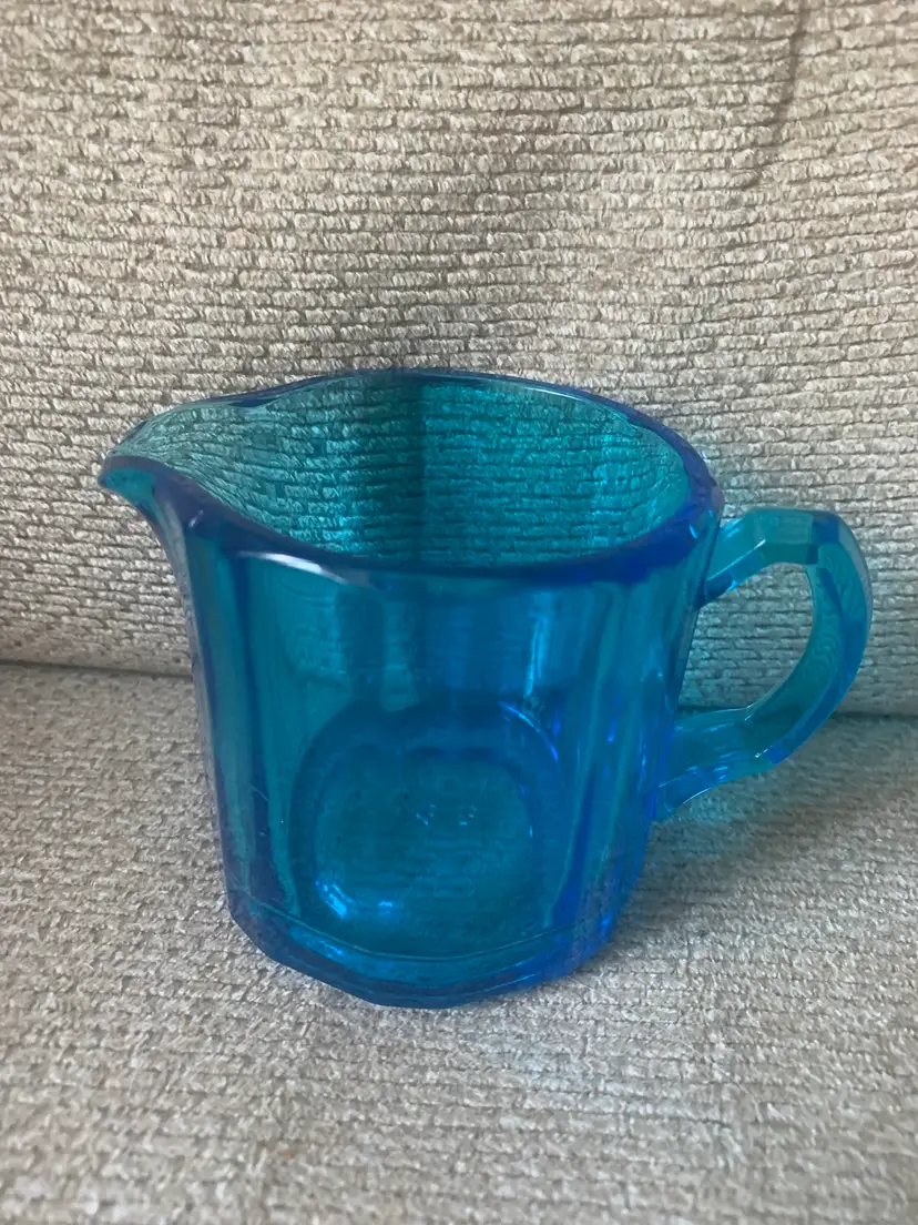 050 New Martinsville Cobalt Blue Small Pitcher Creamer