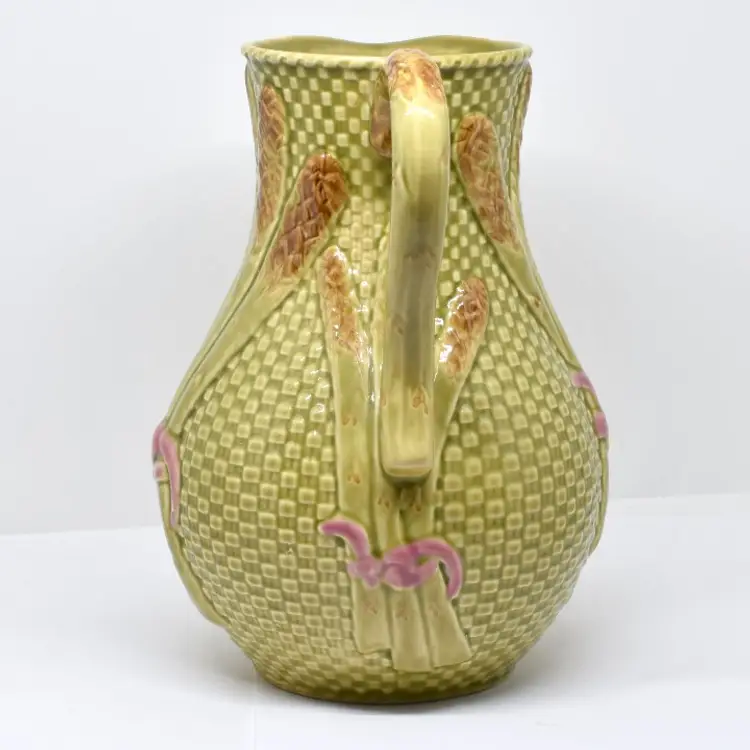 Bordello Pinheiro Asparagus Ceramic Pitcher, Made in Portugal