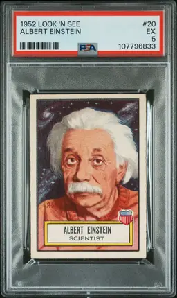 1952 Look 'N See Albert Einstein PSA 5