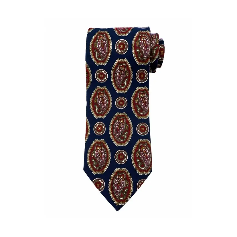 Dior Navy Paisley Tie