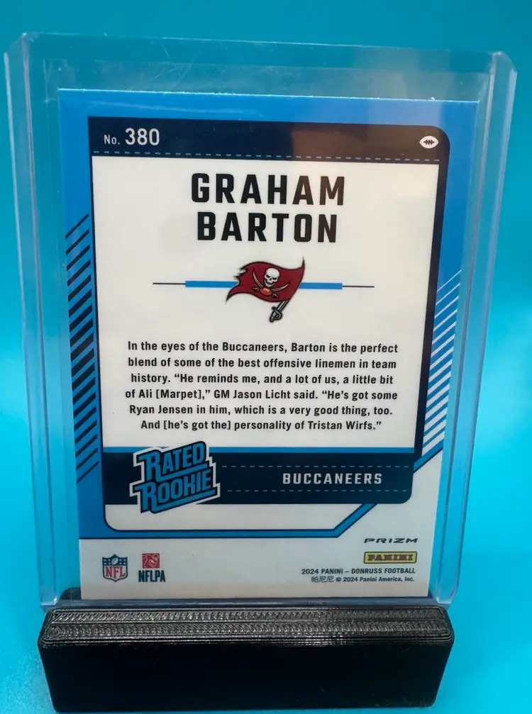 Graham Barton Optic Rated Rookie Red Pandora Tampa Bay Buccaneers
