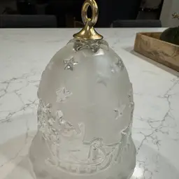 Mikasa Silent Night Frosted Christmas Bell