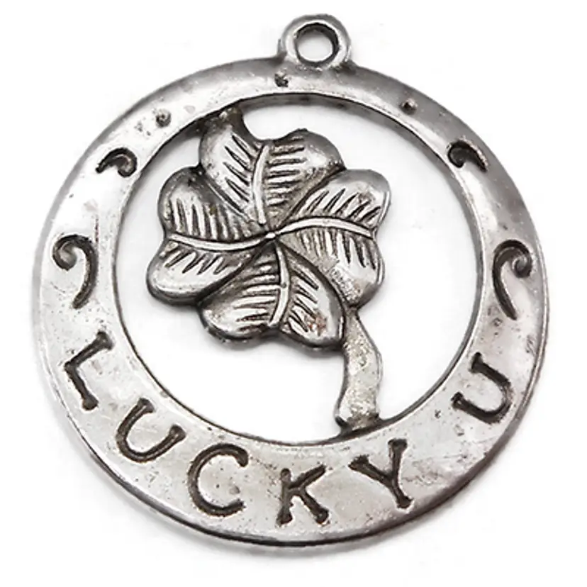 4pcs Lucky U Clover Charms #CC131