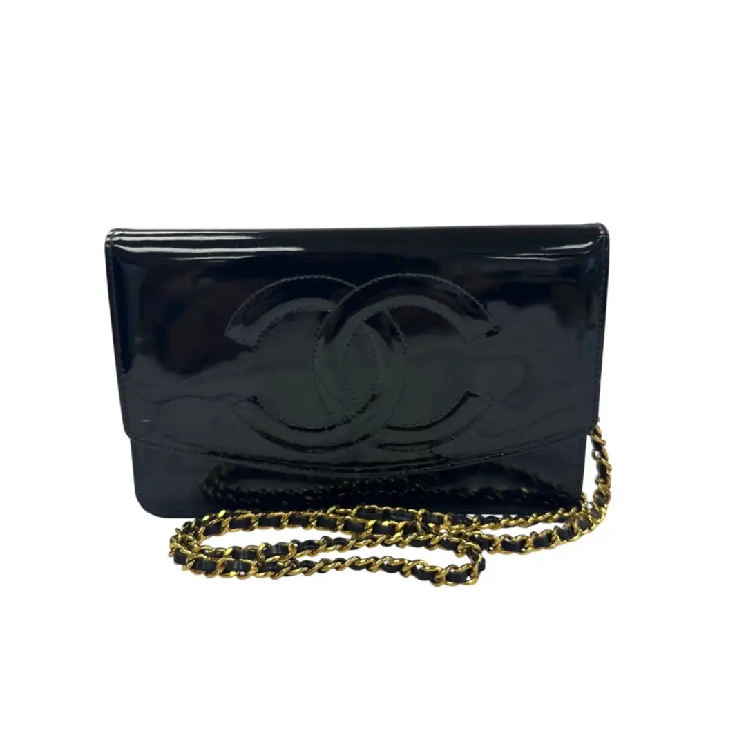 Chanel Black Patent WOC