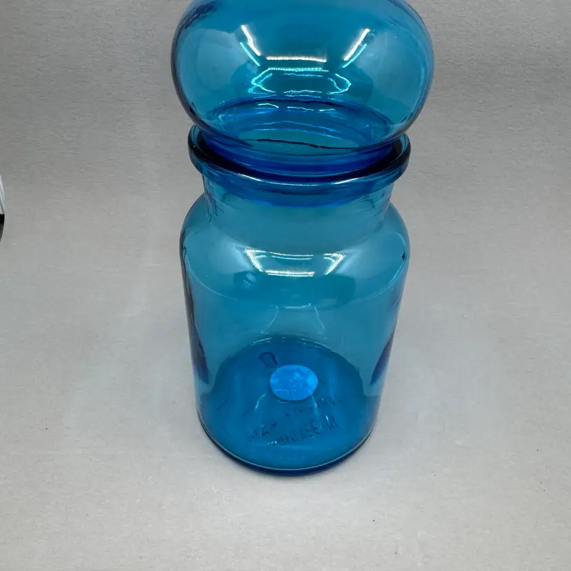 Blue Made In Belgium 7” Apothecary Jar