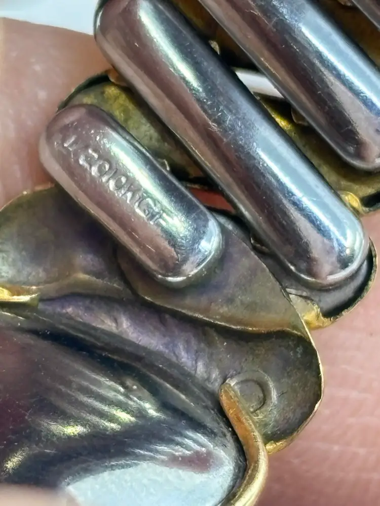 Bellavance Vtg Sweetheart Expansion Bracelet Marked 1/20 10K GF 2-4”