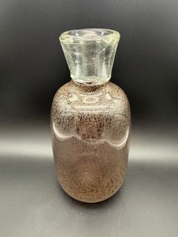 Art Glass Vase with Mini Bubbles HEAVY