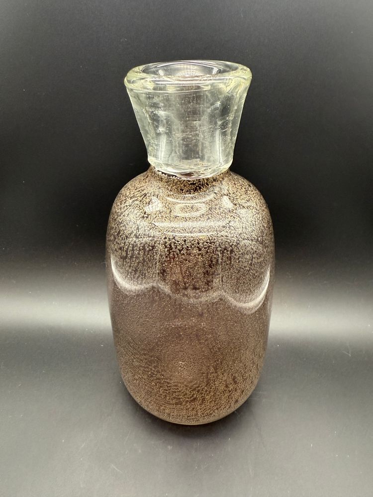 Art Glass Vase with Mini Bubbles HEAVY