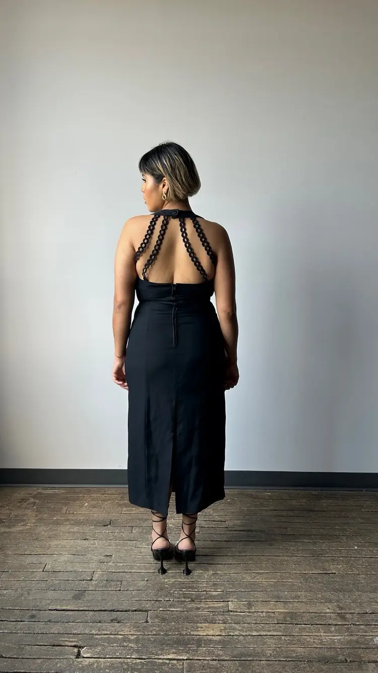 Vintage Black Maxi Dress