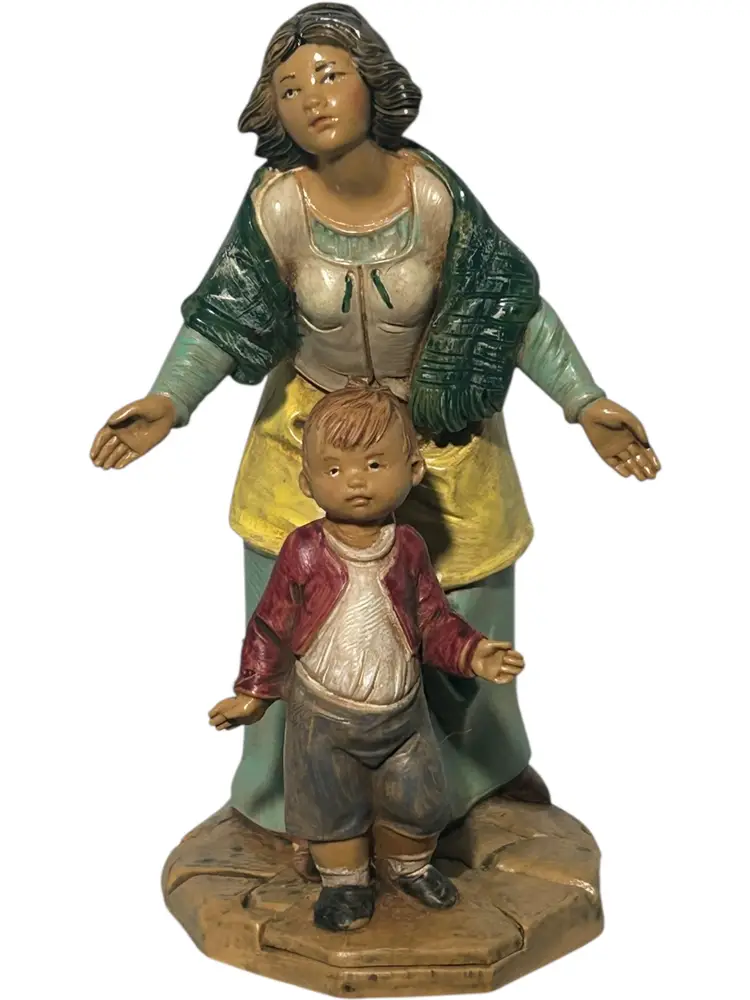 Fontanini Nativity Village Italy Levana & Barak 5" 2001 Limited Edition