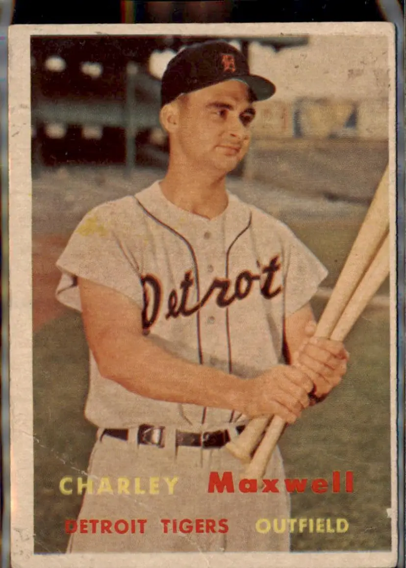 1957 Topps #205 Charley Maxwell - ( pk1 ) - Detroit Tigers