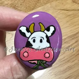 2200 Painted Stone Fridge Magnet