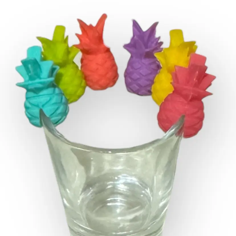 Tiny Pineapple Wine Charms