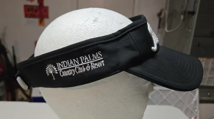 Titleist Indian Palms Country Club Golf Black Visor Adjustable Strapback Hat