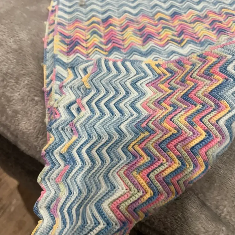 025 vintage handmade tight stitch crocheted 4 foot table runner, spring decor